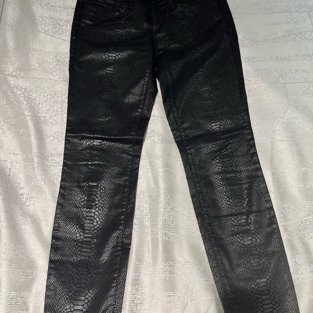 Bebe Black Patterned Trousers - image 3